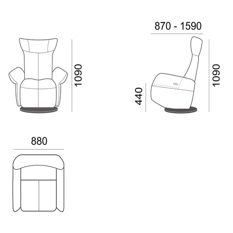 Sofa thư giãn trong nhà Babakagu VE2010, recliner chair, ghế thư giãn chình điện, sofa Nhật