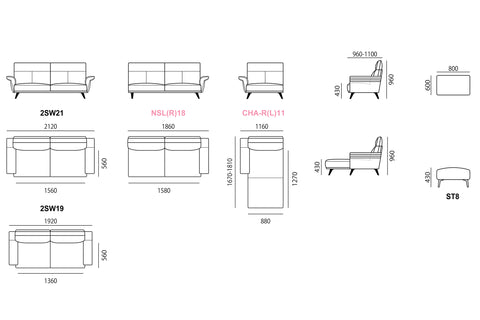 Sofa góc trong nhà Babakagu VE2893R, sofa Da bò cao cấp, sofa Nhật