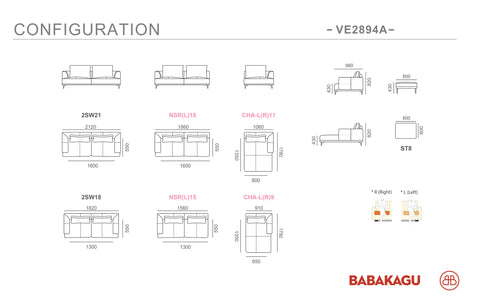 sofa Babakagu, sofa góc trong nhà, sofa Da cao cấp, sofa Nhật