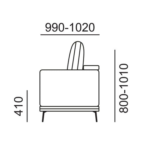 Sofa băng trong nhà Babakagu VE2966R, sofa Da bò cao cấp, sofa Nhật