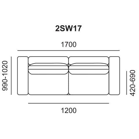 Sofa băng trong nhà Babakagu VE2966R, sofa Da bò cao cấp, sofa Nhật