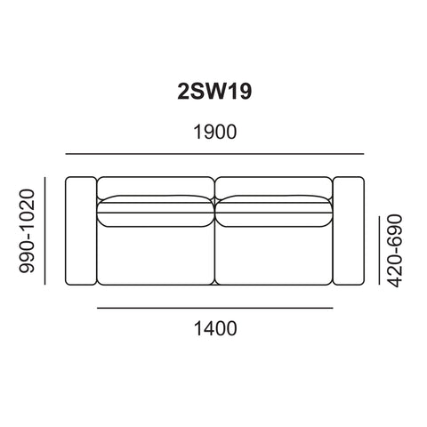 Sofa băng trong nhà Babakagu VE2966R, sofa Da bò cao cấp, sofa Nhật