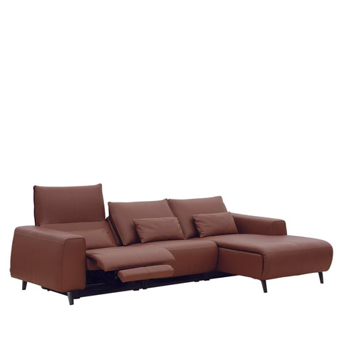 Sofa góc trong nhà Babakagu VE6001, sofa Da bò cao cấp, sofa góc chỉnh điện, sofa Nhật