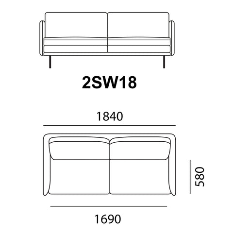 Sofa băng trong nhà Babakagu VE2933A, sofa Da bò cao cấp, sofa Nhật