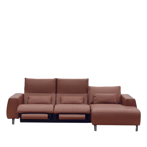 Sofa góc trong nhà Babakagu VE6001, sofa Da bò cao cấp, sofa góc chỉnh điện, sofa Nhật