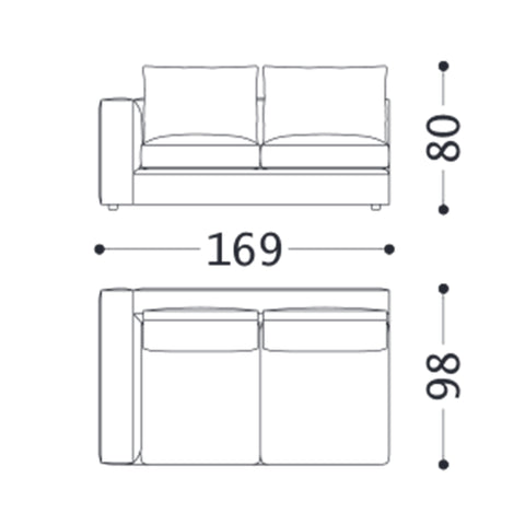 Sofa góc trong nhà ARCO / góc chéo - Cty CP TM TAG sofa góc trong nhà #