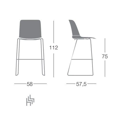 Ghế bar, ghế quầy bar TO-BE / chân bành