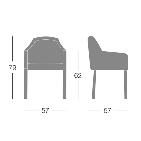 Ghế armchair, ghế tiếp khách Grace