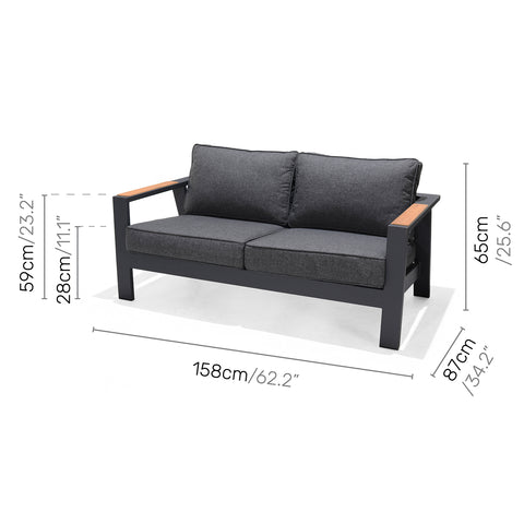 Ghế sofa ngoài trời PALAU 2-seater - Cty CP TM TAG sofa băng ngoài trời #