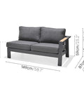 Module sofa ngoài trời PALAU 2-seater / trái - Cty CP TM TAG module sofa ngoài trời #