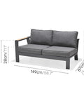 Module sofa ngoài trời PALAU 2-seater / phải - Cty CP TM TAG module sofa ngoài trời #