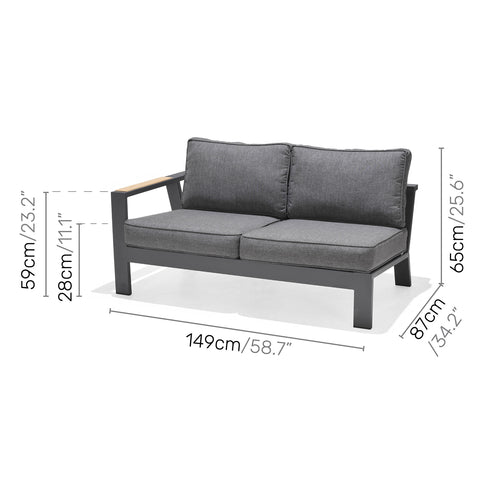 Module sofa ngoài trời PALAU 2-seater / phải - Cty CP TM TAG module sofa ngoài trời #