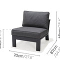 Module sofa ngoài trời PALAU side chair - Cty CP TM TAG module sofa ngoài trời #