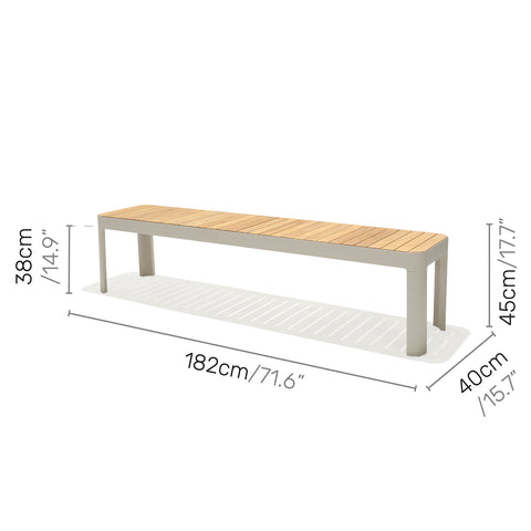 Ghế bench ngoài trời PORTALS 182 - Cty CP TM TAG ghế băng ngoài trời #