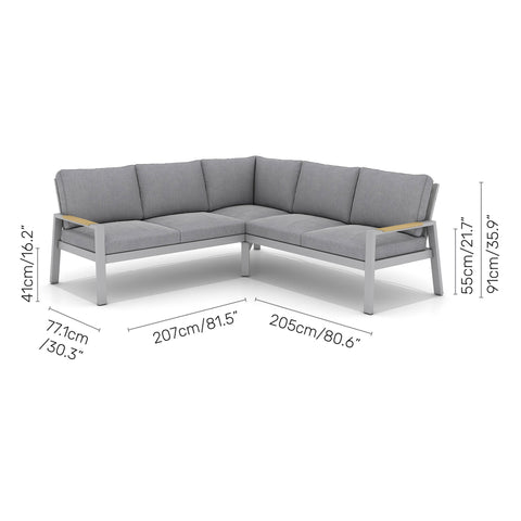 Bộ sofa góc ngoài trời PANAMA light