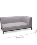 Sofa ngoài trời RUBY / module cánh trái - Cty CP TM TAG module sofa ngoài trời #