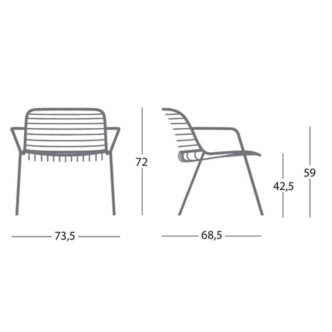 Ghế armchair ngoài trời, ghế thư giãn ngoài trời, ghế bench ngoài trời To-be