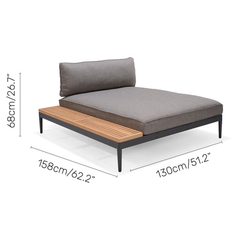 Bộ ghế sofa góc ngoài trời Topaz - Cty CP TM TAG sofa góc ngoài trời #