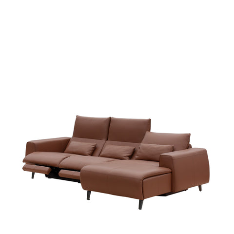 Sofa góc trong nhà Babakagu VE6001, sofa Da bò cao cấp, sofa góc chỉnh điện, sofa Nhật