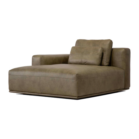 Ghế sofa thư giãn Eddie - góc phải, sofa Da bò, sofa góc, sofa băng