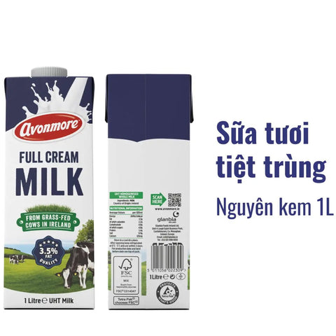 Sữa tươi tiệt trùng nguyên kem Avonmore 1L - Cty CP TM TAG Milk #