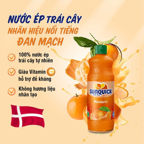 Nước ép Quýt cô đặc Sunquick - 800ml - Cty CP TM TAG Juice #