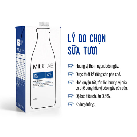 Sữa tươi nguyên kem Milklab 1L - Cty CP TM TAG Milk #